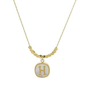 18K Gold Plated Initial “H” Pendant Necklace